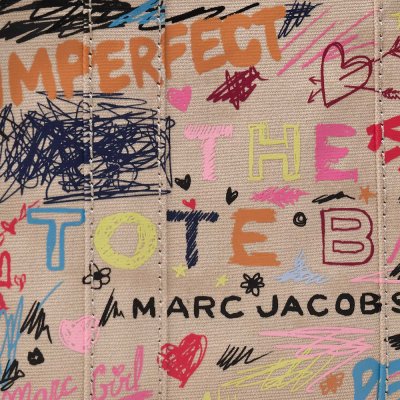 THE PUNK SCRIBBLE CANVAS SMALL TOTE BAG